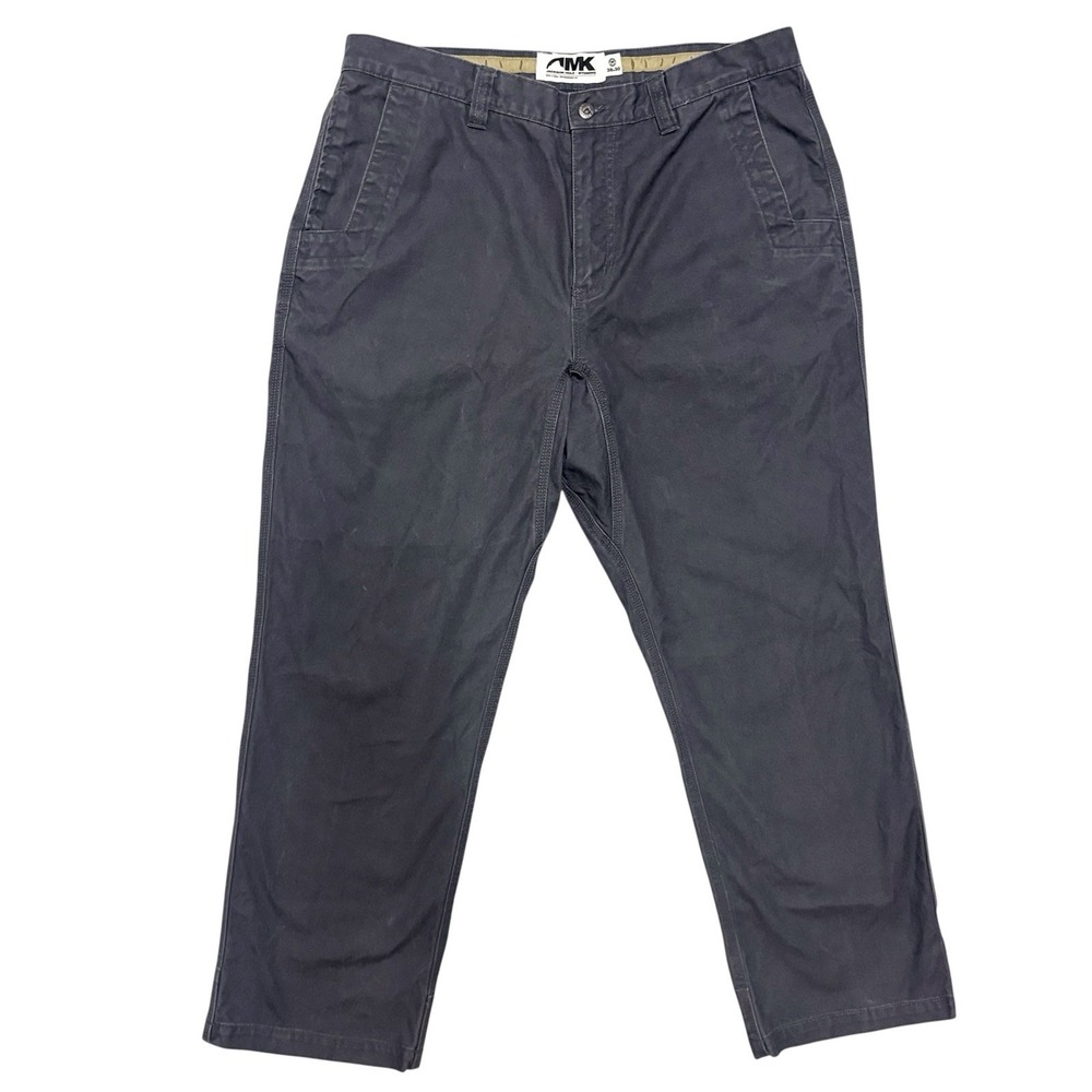 Mountain Khakis Original Mountain Pant Mens 38x30 Gray Cotton Canvas Camp Hiking